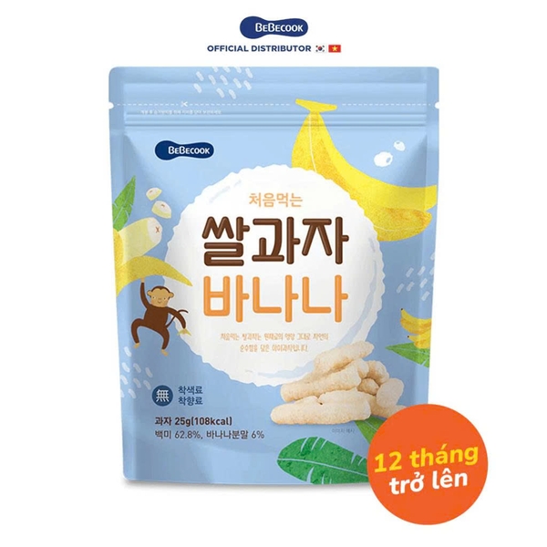 Bánh gạo que vị chuối Bebecook