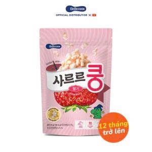 Bánh bỏng Bebecook bổ sung lợi khuẩn vị Dâu