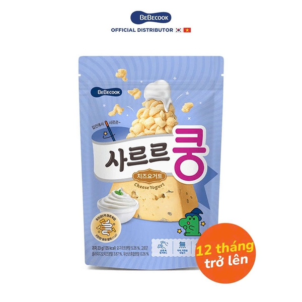 Bánh bỏng Bebecook bổ sung lợi khuẩn vị Sữa Chua Phô Mai