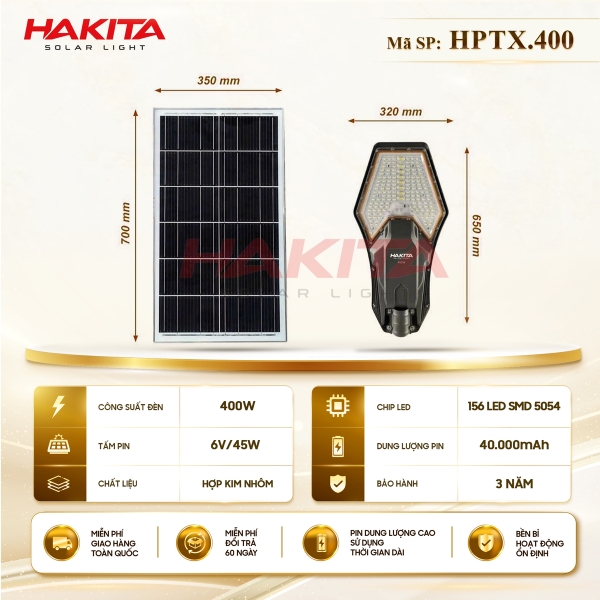 Đèn Đường Phi Thuyền X1PRO Năng Lượng Mặt Trời 400W