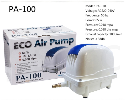 Máy sục khí oxy Jecod Eco PA-100 chuyên dụng hồ cá Koi
