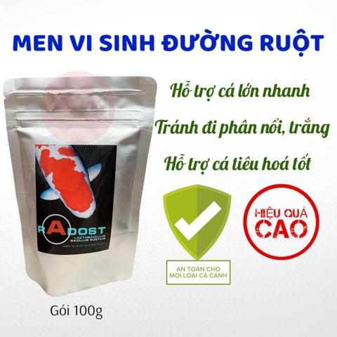 Radost Men vi sinh đường ruột trị phân nổi phân trắng, tiêu hóa tốt cho cá Koi, cá cảnh