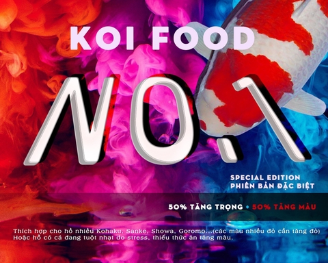 Thức ăn cá Koi No.1 phiên bản đặc biệt tăng màu tích cực 50:50