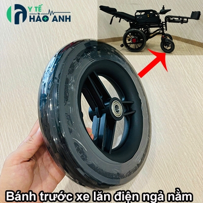 Bánh trước xe lăn điện ngả nằm Lucass đường kính 24cm (10 inches)