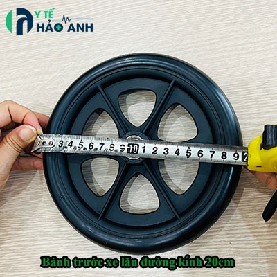 Bánh trước xe lăn Lucass đường kính 8 inch (gần 20cm)