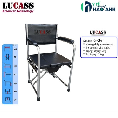 Ghế bô Lucass G-36 đệm ngồi bằng mút bọc da