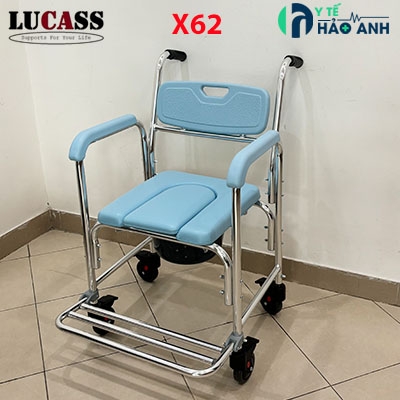 Ghế bô vệ sinh và tắm Lucass X62 màu xanh nhạt