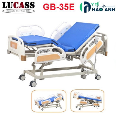 Giường y tế điều khiển điện đa chức năng Lucass GB-35E dòng cao cấp