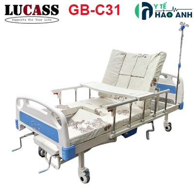 Giường y tế đa năng 3 tay quay Lucass GB-C31