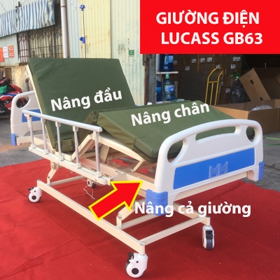 Giường điện 3 chức năng cho người bệnh Lucass GB63