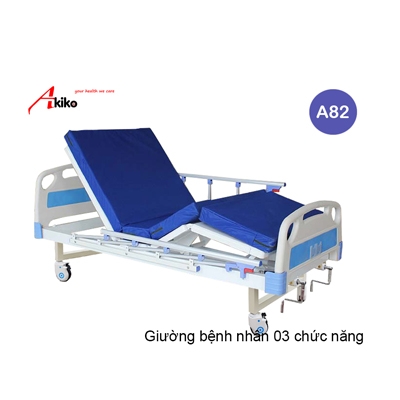 Giường bệnh nhân 3 tay quay Akiko A82