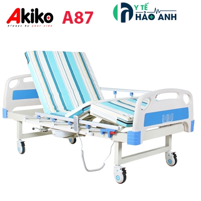 Giường điện 3 chức năng Akiko A87 có bô vệ sinh, bàn ăn.