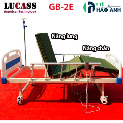 Giường điện Lucass GB-2E điều khiển nâng lưng và nâng chân