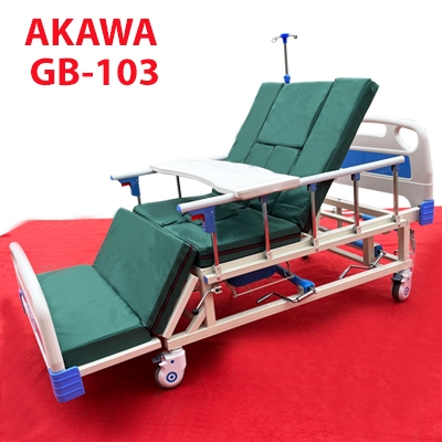 Giường bệnh nhân đa chức năng 3 tay quay Akawa GB-103