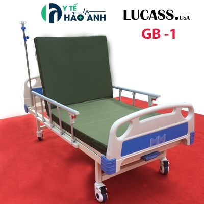 Giường y tế 1 tay quay loại cao cấp Lucass GB-1