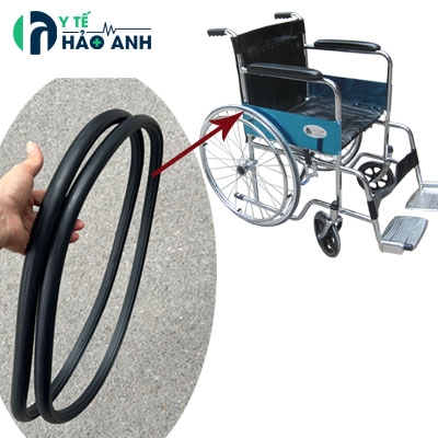 Lốp xe lăn Lucass X9, X75 cao su đặc không săm cỡ 24x1 (1 đôi)