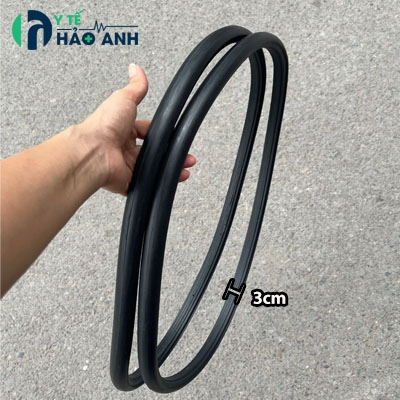 Lốp xe lăn Lucass X9, X75 cao su đặc không săm cỡ 24x1 (1 đôi)