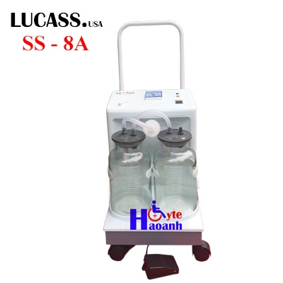 Máy hút dịch mũi, đờm 2 bình Lucass SS-8A cho phòng khám, bệnh viện