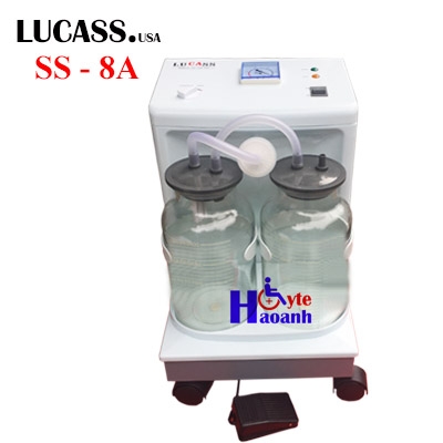 Máy hút dịch mũi, đờm 2 bình Lucass SS-8A cho phòng khám, bệnh viện