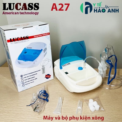Máy xông hút 4 in 1 Lucass A-27 (xông mũi, xông họng, hút mũi, hút mụn)
