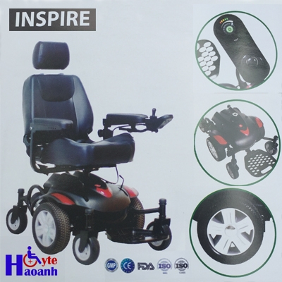 Xe lăn điện cao cấp Inspire cho người khuyết tật, người già
