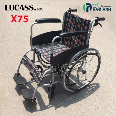 Xe lăn có phanh giá rẻ Lucass X75