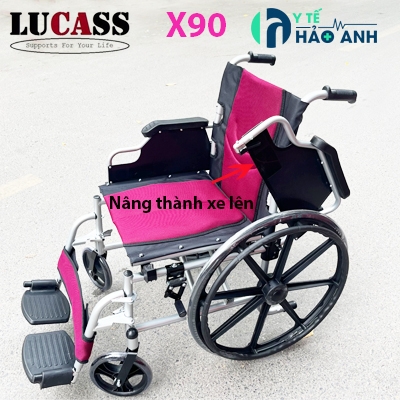 Xe lăn Lucass X90 bánh đúc