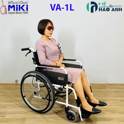 Xe lăn Miki Nhật Bản VA-1L cải tiến, đệm 2 lớp