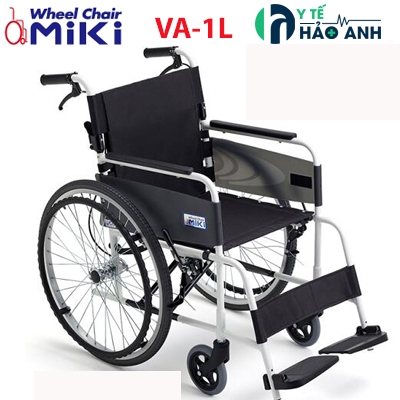 Xe lăn Miki Nhật Bản VA-1L khung hợp kim nhôm nhẹ có phanh