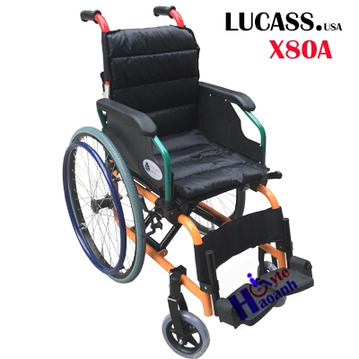 Xe lăn trẻ em hợp kim nhôm Lucass X80A