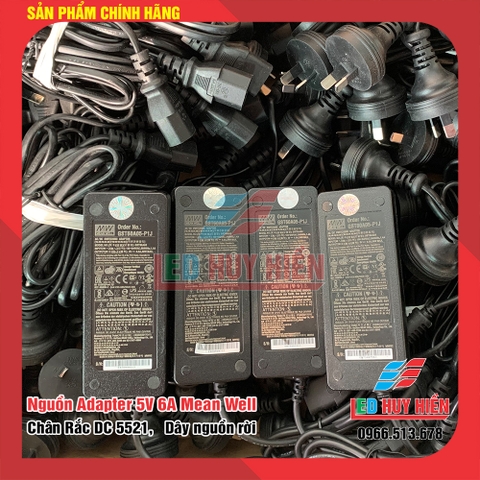 Nguồn adapter 5V - 6A (30W) Meanwell