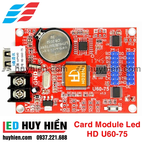 card hd u60 hub 75 chuyên cho module led full màu