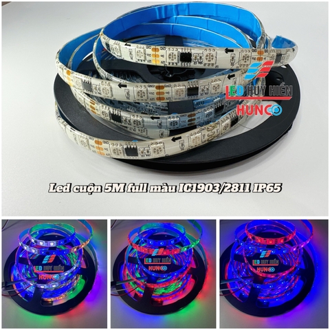 COMBO Led cuộn Full màu 5M 60Led/m (IP65) bọc silicon chống nước