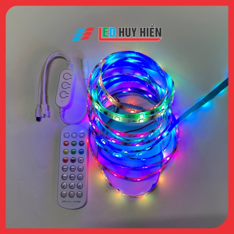 combo đèn led cuộn 5 - 10M full màu, mạch cảm ứng nhạc kèm điều khiển led full màu IC2811 / 1903 trang trí decor phòng ngủ, phòng khách, trang trí.