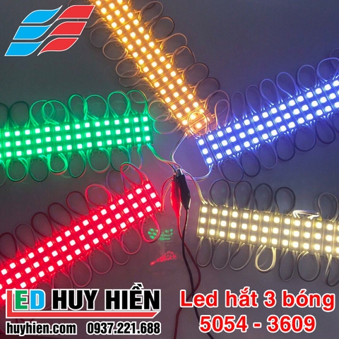 Led hắt 3 led 5054 - 3609 samsung các màu