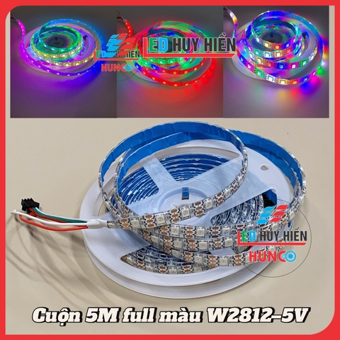 Led cuộn Full màu WS2812B, 1903/2811, 2812 ( Cuộn 5 Mét)