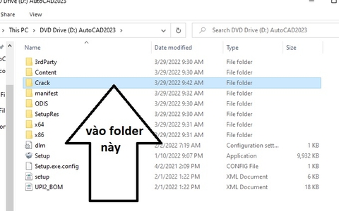 Crack AutoCAD 2023 Bước 2