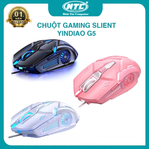 Chuột gaming 6D YINDIAO G5 phiên bản silent không tiếng click (màu ngẫu nhiên)