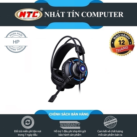 Tai nghe 7.1 chuyên game HP H300 có led và rung - Bass mạnh (Đen)