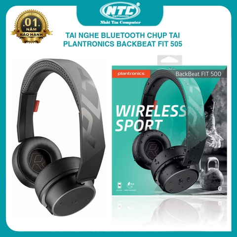 Tai nghe Bluetooth chụp tai Plantronics BackBeat FIT 505 - thời lượng pin lên đến 18h (2 màu tuỳ chọn)