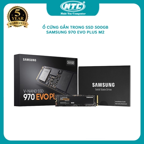 Ổ cứng SSD Samsung 970 EVO Plus 500GB PCIe NVMe V-NAND M.2 2280 MZ-V7S500BW (Đen)