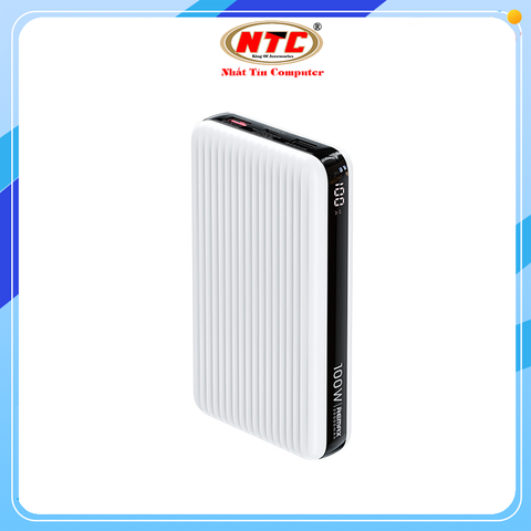 Pin dự phòng sạc Remax RPP-508 20000mAh TypeC Output 100W / Input 65W và QC3.0 18W - Sạc cho Laptop (Trắng)