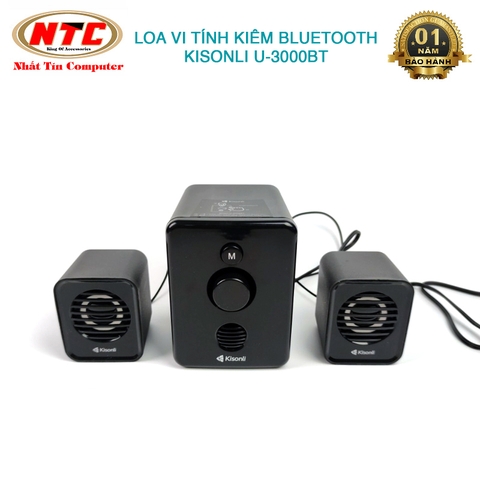 Loa vi tính 2.1 Kisonli U-3000BT hỗ trợ kết không dây bluetooth (nhiều màu)