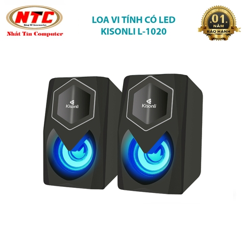 Loa vi tính Kisonli L-1020 có led - thiết kế hiện đại (nhiều màu)