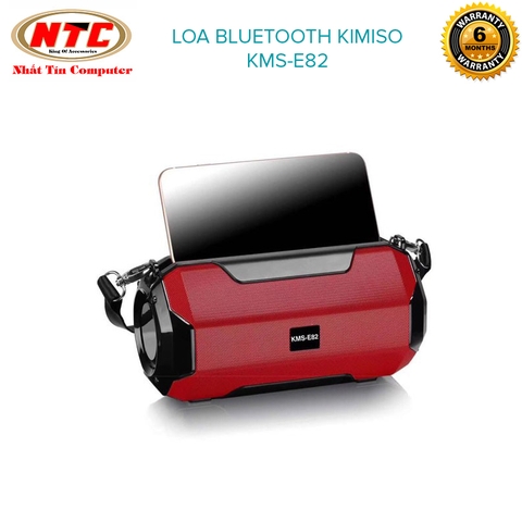 Loa bluetooth đa năng Kimiso KMS-E82 siêu bền hỗ trợ nghe USB, gắn thẻ nhớ, đài FM radio, cắm dây AUX (màu ngẫu nhiên)