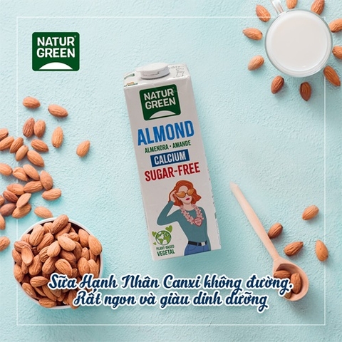 SỮA HẠNH NHÂN CANXI NATURGREEN 1L