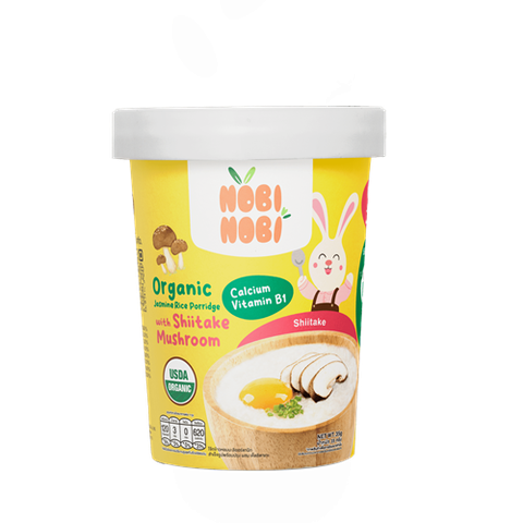 CHÁO GẠO JASMINE HỮU CƠ NOBI NOBI VỊ NẤM 35G