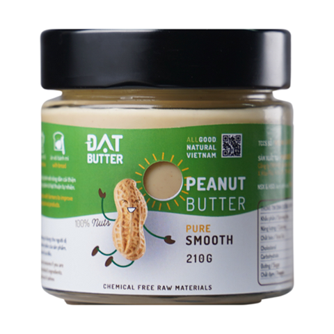 BƠ ĐẬU PHỘNG NGUYÊN CHẤT MỊN ĐẠT BUTTER 210G
