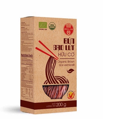 BÚN GẠO LỨT HỮU CƠ BÍCH CHI 200G