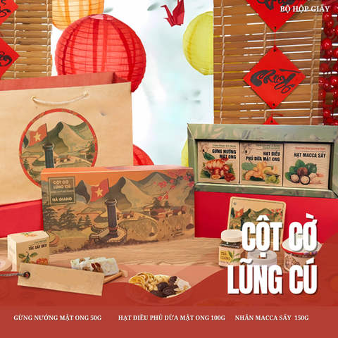 HỘP QUÀ NAM XANH - CỘT CỜ LỦNG CÚ